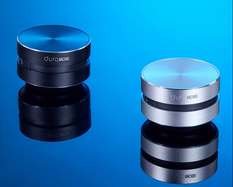 Two cylindrical devices with 'duraMOBI' branding on a blue background